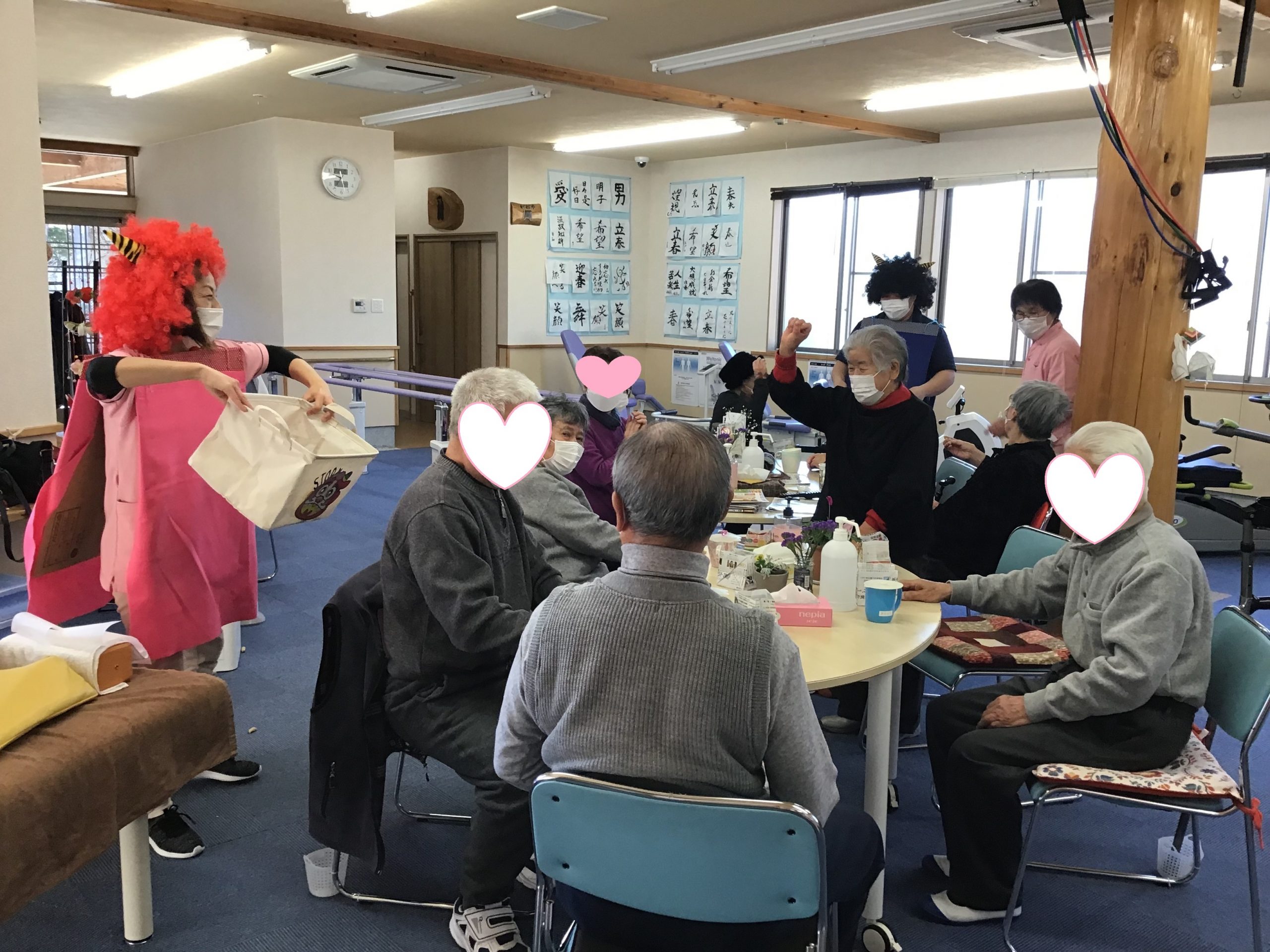 節分は皆さんで豆まき!